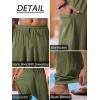 imageRuncati Mens Harem Pants Baggy Hippie Casual Cotton Linen Loose Boho Yoga Beach Drop Crotch TrouserArmy Green