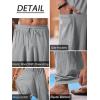 imageRuncati Mens Harem Pants Baggy Hippie Casual Cotton Linen Loose Boho Yoga Beach Drop Crotch TrouserGrey