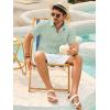 imageRuncati Mens Button Down Guayabera Shirts Short Sleeve Cuban Casual Summer Linen Shirt Beach Mexican Hippie Wedding TopsOlive Green