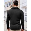 imageRuncati Mens Cardigan Sweater Cable Knit Button Down Shawl Collar Casual Long Sleeve Fall Winter SweatersBlack