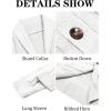 imageRuncati Mens Cardigan Sweater Cable Knit Button Down Shawl Collar Casual Long Sleeve Fall Winter SweatersWhite