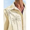 imageRuncati Mens Hawaiian Shirt Short Sleeve Button Down Summer Beach Vacation Cotton Linen ShirtsBeige