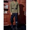 imageRuncati Mens Medieval Pirate Shirt Steampunk Renaissance Viking Retro Long Sleeve Lace Up Mercenary Halloween Costume TopsArmy Green