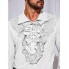 imageRuncati Mens Pirate Shirt Ruffle Renaissance Victorian Vampire Poet Shirts Steampunk Gothic Medieval Lace CostumeWhite