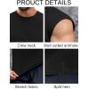 imageRuncati Mens Workout Tank Top Sleeveless Shirt Quick Dry Muscle Gym Bodybuilding Fitness Training T ShirtsBlack