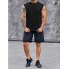 imageRuncati Mens Workout Tank Top Sleeveless Shirt Quick Dry Muscle Gym Bodybuilding Fitness Training T ShirtsBlack