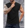 imageRuncati Mens Workout Tank Top Sleeveless Shirt Quick Dry Muscle Gym Bodybuilding Fitness Training T ShirtsBlack