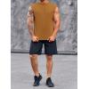 imageRuncati Mens Workout Tank Top Sleeveless Shirt Quick Dry Muscle Gym Bodybuilding Fitness Training T ShirtsBrown