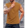 imageRuncati Mens Workout Tank Top Sleeveless Shirt Quick Dry Muscle Gym Bodybuilding Fitness Training T ShirtsBrown