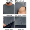 imageRuncati Mens Workout Tank Top Sleeveless Shirt Quick Dry Muscle Gym Bodybuilding Fitness Training T ShirtsDark Grey