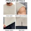 imageRuncati Mens Workout Tank Top Sleeveless Shirt Quick Dry Muscle Gym Bodybuilding Fitness Training T ShirtsKhaki
