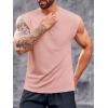 imageRuncati Mens Workout Tank Top Sleeveless Shirt Quick Dry Muscle Gym Bodybuilding Fitness Training T ShirtsPink