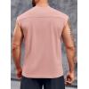 imageRuncati Mens Workout Tank Top Sleeveless Shirt Quick Dry Muscle Gym Bodybuilding Fitness Training T ShirtsPink