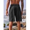 imageRuncati Mens Golf Shorts Flat Front Chino Casual Cotton Dress Work Shorts for MenBlack
