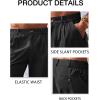 imageRuncati Mens Golf Shorts Flat Front Chino Casual Cotton Dress Work Shorts for MenBlack