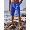 imageRuncati Mens Golf Shorts Flat Front Chino Casual Cotton Dress Work Shorts for MenBlue