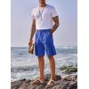 imageRuncati Mens Golf Shorts Flat Front Chino Casual Cotton Dress Work Shorts for MenBlue