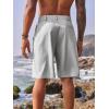 imageRuncati Mens Golf Shorts Flat Front Chino Casual Cotton Dress Work Shorts for MenGrey
