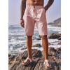 imageRuncati Mens Golf Shorts Flat Front Chino Casual Cotton Dress Work Shorts for MenPink