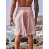 imageRuncati Mens Golf Shorts Flat Front Chino Casual Cotton Dress Work Shorts for MenPink