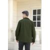 imageRuncati Mens Lightweight Safari Jacket Button Up Cotton Outdoor Military Cargo Long Sleeve OutwearArmy Green