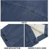 imageRuncati Mens Sherpa Fleece Lined Denim Jacket Casual Winter Warm Button Down Trucker Jacket Coat with Pocket