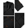 imageRuncati Mens Trench Coat Notch Lapel Slim Fit Double Breasted Wool Blend Long Pea Coat Winter Warm OvercoatBlack