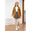 imageRuncati Baby Kids Boys Girls Classic Wool Blend Coat Winter Double Breasted Trench Coat Outwear Pea Coat Jacket with BeltBrown