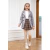 imageRuncati Baby Kids Boys Girls Classic Wool Blend Coat Winter Double Breasted Trench Coat Outwear Pea Coat Jacket with BeltGrey