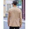 imageRuncati Mens Casual Suit Blazer Jacket Mandarin Collar Single Breasted Sport Coat Business Dress CoatKhaki