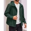 imageRuncati Mens Rain Jacket Lightweight Hooded Windbreaker Waterproof Outdoor Sports Hiking RaincoatArmy Green