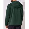 imageRuncati Mens Rain Jacket Lightweight Hooded Windbreaker Waterproof Outdoor Sports Hiking RaincoatArmy Green