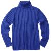imageMens Sweaters Turtleneck Cable Knitted Pullover Long Sleeve Slim Fit Chunky Casual Fall Winter Warm CardigansBlue