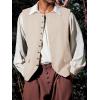 imageRuncati Mens Colonial Vest Renaissance Medieval Viking Costume Gothic Steampunk Halloween Retro WaistcoatApricot