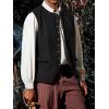 imageRuncati Mens Colonial Vest Renaissance Medieval Viking Costume Gothic Steampunk Halloween Retro WaistcoatBlack