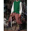 imageRuncati Mens Colonial Vest Renaissance Medieval Viking Costume Gothic Steampunk Halloween Retro WaistcoatGreen