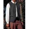imageRuncati Mens Colonial Vest Renaissance Medieval Viking Costume Gothic Steampunk Halloween Retro WaistcoatGrey