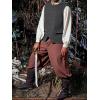imageRuncati Mens Colonial Vest Renaissance Medieval Viking Costume Gothic Steampunk Halloween Retro WaistcoatGrey