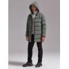 imageRuncati Mens Hooded Puffer Coat Long Warm Winter Jacket Thicken Padded with HoodGray