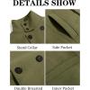 imageRuncati Mens Mid Long Trench Coat Winter Double Breasted Pea Coat Casual Business Warm OvercoatArmy Green