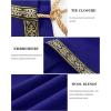 imageRuncati Mens Renaissance Shawl Half Shoulder Cape Medieval Samurai Cloak LARP Warrior Ren Faire Halloween CostumeBlue