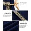 imageRuncati Mens Renaissance Shawl Half Shoulder Cape Medieval Samurai Cloak LARP Warrior Ren Faire Halloween CostumeNavy Blue