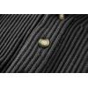 imageRuncati Mens Shawl Collar Cardigan Sweaters Button Down Open Front Knitwear Cable Knitted Ribbed Jackets OutwearDark Grey