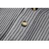 imageRuncati Mens Shawl Collar Cardigan Sweaters Button Down Open Front Knitwear Cable Knitted Ribbed Jackets OutwearGray