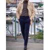 imageRuncati Mens Trench Coat Single Breasted Mid Length Slim Fit Notch Lapel Windbreaker JacketsBeige