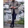 imageRuncati Mens Trench Coat Single Breasted Mid Length Slim Fit Notch Lapel Windbreaker JacketsDark Gray