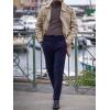 imageRuncati Mens Trench Coat Single Breasted Mid Length Slim Fit Notch Lapel Windbreaker JacketsKhaki