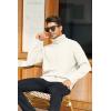 imageRuncati Mens Turtleneck Sweater Cable Knitted Pullover Slim Fit Long Sleeve Chunky Casual Winter Thermal Twisted SweatersWhite