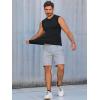 imageRuncati Mens Athletic Compression Shirts Sleeveless Workout Tank Top Slimming Body Shaper Vest Sports Base Layer UndershirtBlack