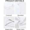 imageRuncati Mens Athletic Compression Shirts Sleeveless Workout Tank Top Slimming Body Shaper Vest Sports Base Layer UndershirtWhite